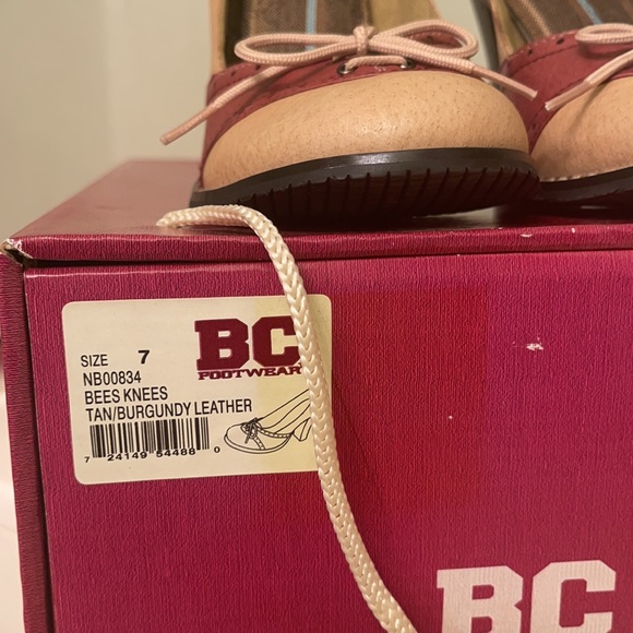 πΊπΊ BG Footwear tan/burgundy Shoes π»πΊ - Picture 7 of 7